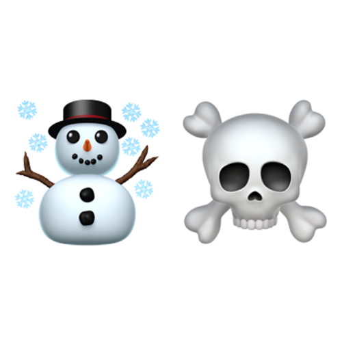 ☃☠ Emoji Domain iOS rendering